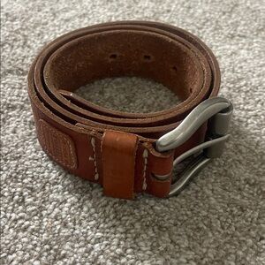 Fossil Graham Tan/Brown Cowhide Leather Belt size 34